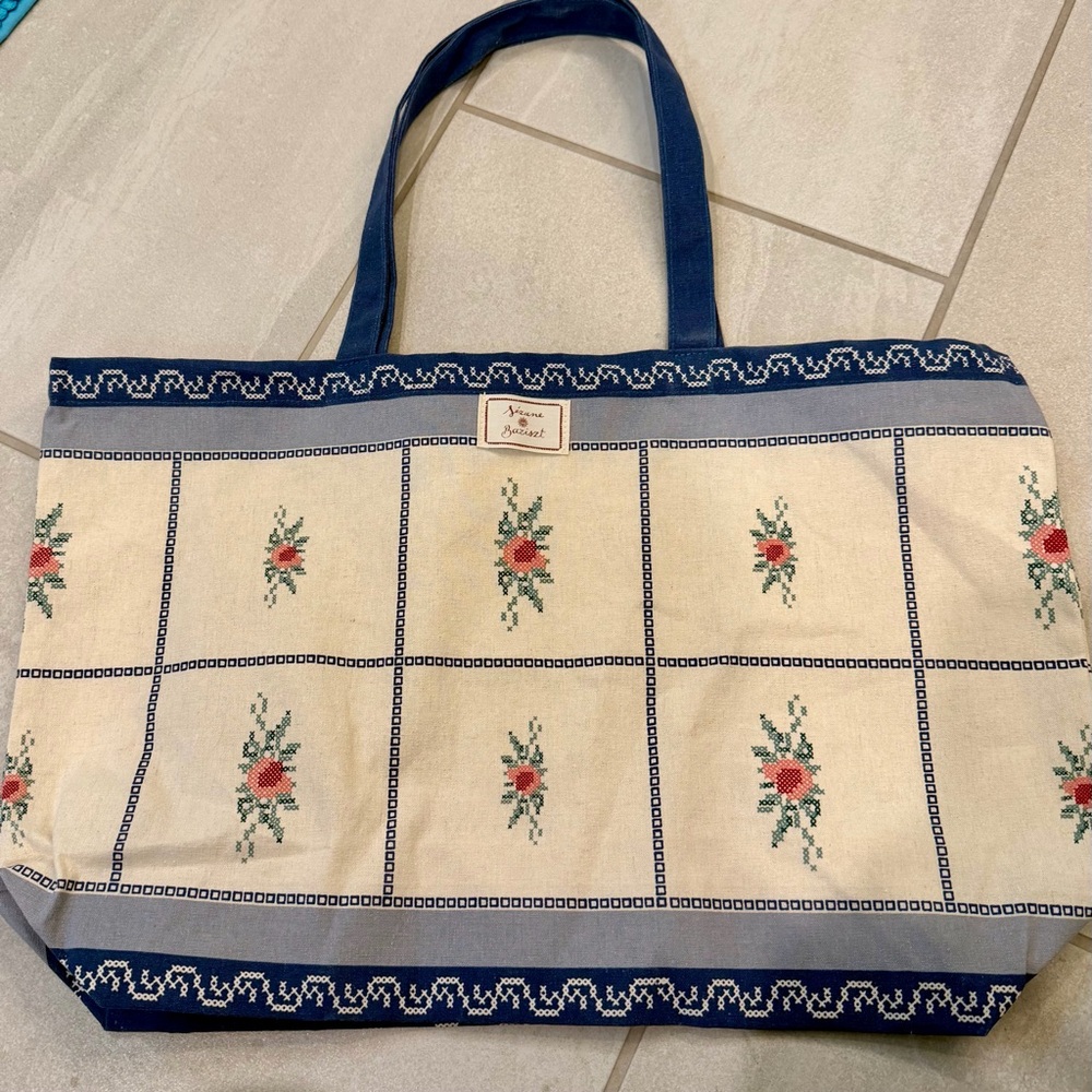 Sezane X Baziszt Floral Tote